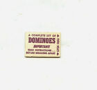 Vintage Complete Set of Dominoes, 1968, The Cracker Jack Co., made in USA