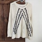Knitted & Knotted Ribboned Cables Sweater Medium Cable Knit Ribbon Anthropologie