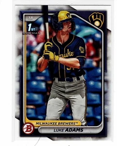 Luke Adams Milwaukee Brewers 2024 Bowman 1st Bowman - Picture 1 of 2