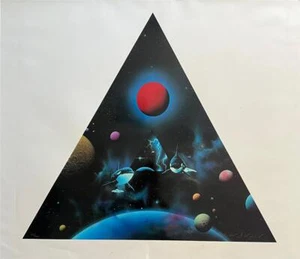 Michael David Ward Portal Hand Signed Limited Lithograph on Paper triangle Art - Picture 1 of 5