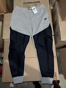 Nike Sportswear Tech Fleece Overlay Jogger Pants Grey Black Mens 2XL DR6171-063