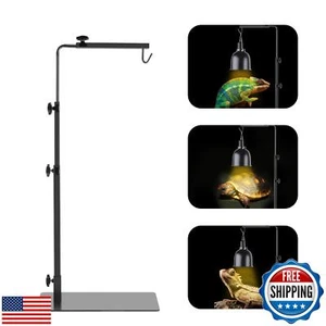 REPTI HOME Reptile Lamp Stand, Adjustable 14-32 Inch Heat Lamp Stand, Reptile - Picture 1 of 5