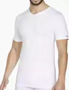 3 maglie collo a V uomo mezza manica cotone elasticizzato elastico Pierre Cardin - Foto 1 di 5