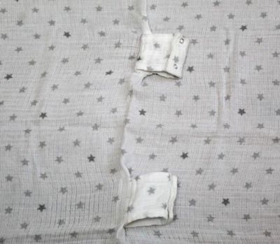 Aden Anais INFANT CAR SEAT COVER Gray Star Muslin Baby Boy Girl Unisex - Image 1 of 4