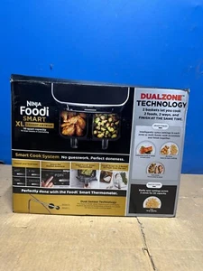 OPEN BOX - Ninja Air Fryer, Thermometer, Roast, Bake, Air Fry, Crisps, Broil - Picture 1 of 5