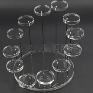 Removable Acrylic Exhibit Stand Model Jewelry Organizer Holder Show Display Rack - Picture 1 of 13