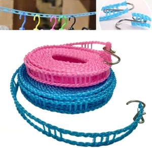 2 Pack Nylon Clothesline Windproof Clothes Drying Rope Travel Clothes Line Porta - Picture 1 of 12