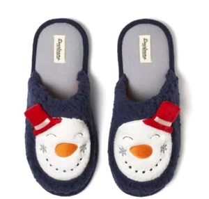 Dearfoams Cozy Comfort Womens Snowman Scuff Slippers, Size S (5/6) - Picture 1 of 6