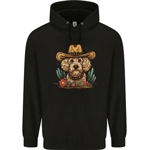 Cute Goldendoodle Mexican Style Western Childrens Kids Hoodie - Picture 1 of 3
