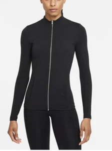 Nike Yoga Luxe Dri-Fit Full Zip Jacket Black MSRP $130 NEW - Picture 1 of 7