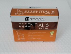DERMOSCENT ESSENTIAL 6  MULTIFUNCTIONAL SKIN CARE FOR DOGS 22-45 LB EXP 9/23 NEW