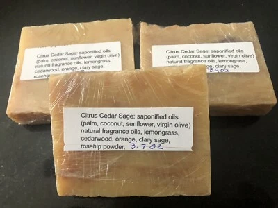 HANDMADE VEGAN, ORGANIC, ALL NATURAL & POPULAR FRAGRANCE SOAP 3.5oz - 4.6oz - Image 1 of 4