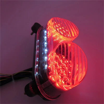 Lente transparente LED luz trasera freno con señal de giro para Kawasaki ZR7S ZX6R J1/J2 G1/G2 Foto 1 de 4