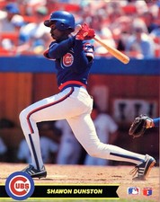SHAWON DUNSTON ~ 8x10 Color Photo Picture ~ 1990 CMC Batting ~ Chicago Cubs