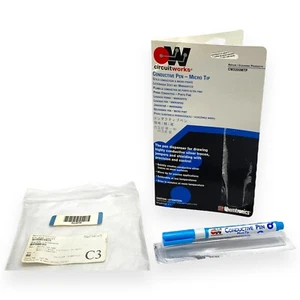 CircuitWorks CW2200MTP Conductive Pen Micro Tip Silver Traces Repair Shiel NOB - Picture 1 of 4