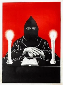 Póster Original Vintage MÁSCARA NEGRA HECHICERÍA c.1910 - Imagen 1 de 1