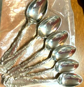 ding ding -- Cucharadita de plata esterlina Reed & Barton I con marca antigua - 6" - Imagen 1 de 4