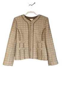 Giacca donna Chico's in tweed tortora taglia 1 - Foto 1 di 7