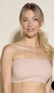 Cosabella Free Cut Micro Curvy Bandeau Bra in Sette(nude), Size XL(36G, 38DD) - Picture 1 of 8