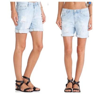 IRO Jeans Abby Distressed Shorts Sz 27 Foto 1 de 4