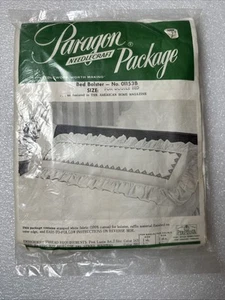 Kit point de croix pour support de lit simple vintage Paragon Needlecraft 01153B NOS - Photo 1/6
