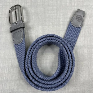 Ghost Golf Herren Größe 46 Flechtgürtel "Collin" hellblau mit silberner Schnalle Stretch - Bild 1 von 10