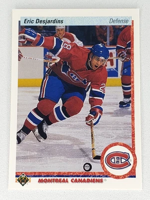 1990-91 upper Deck Hockey Eric Desjardins #428 Montreal Canadiens NHL - Image 1 of 2