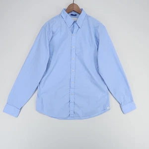 Teddy Stratford Shirt Men 5 (XL) Blue Zip Fit Button Up Long Sleeve Smart Casual - Picture 1 of 10