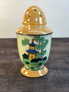 Lusterware-Pagota-Hand Painted-Sugar Shaker-Art Deco, Art Nuevo, MCM Vintage - Picture 1 of 16