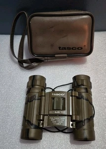 Tasco Small Binoculars Model 165BCR With Case 8x21 Outdoor Camo Tested - Picture 1 of 14