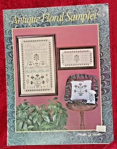 Rare Mill Hill Antque Floral Sampler Cross Stitch Pattern Booklet Floral Designs - Bild 1 von 4