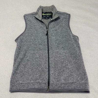 Robert Graham Zip Up Vest Men’s Medium Klose Golf Performance Full Zip Gray NWT - Image 1 of 4