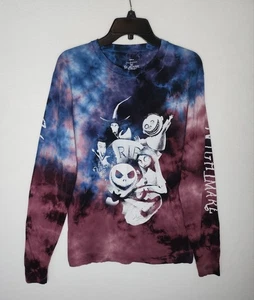 T-shirt uomo manica lunga Nightmare Before Christmas taglia media tie dye - Foto 1 di 8