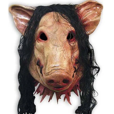 The Pig Animal Jigsaw  Headgear Horror saw Pig Mask - Image 1 of 4