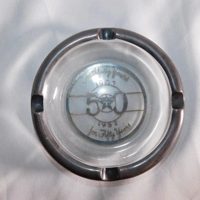 Vintage Ashtray 1902 - 1952 Faithfully Yours For 50 Years Texaco Gas & Oil - Image 1 of 4