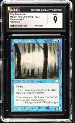 FOG ELEMENTAL Weatherlight C CGC 9 MTG [Nostalgium] - Image 1 of 2