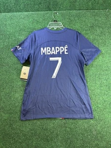 Nike 22/23 Paris Saint-Germain Kylian Mbappe Home Jersey Women’s L DEFECT - Picture 1 of 9