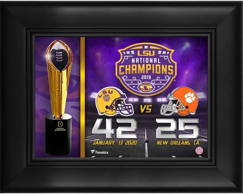 LSU Tigers Frmd College Football Playoff 2019 National Champions 5" x 7" Collage Cover