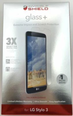 ZAGG Invisible Shield GLASS+ Screen Protector for LG Stylo 3 / Stylus 3 - Clear - Image 1 of 3