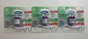 3-Pack Dentek Temparin Max Repair Kit for Lost Fillings, Caps & Crowns - Net Wt.