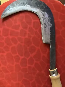 Org. Fazli Usta Handgefertigte Sichel Garten Wald Feststehendes Messer Tool - Bild 1 von 9