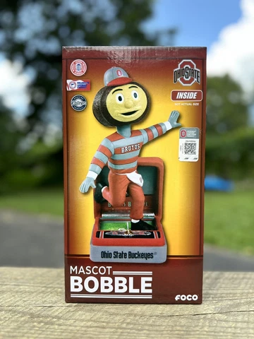 Brutus Buckeyes Ohio State The Game Gold Pants Mascot Bobble NEW ORIG FOCO BOX Cover