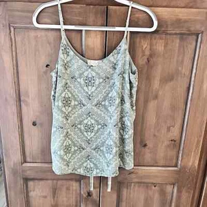 Pink Republic-Green Paisley Cami Size L - Picture 1 of 14