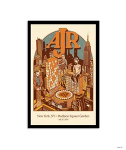 July 27 2024 Madison Square Garden New York NY AJR Poster Unframed Decor - Picture 1 of 8