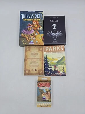 Lote de 5 caixas vazias Thieves Den Game Expansion Osiris Parks Trickerion Ceres - Imagem 1 de 4