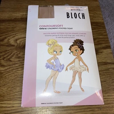 Medias Bloch Niñas con Pies T0981G Countour Bronceado Suave TALLA CHP (XS) NUEVAS Foto 1 de 2