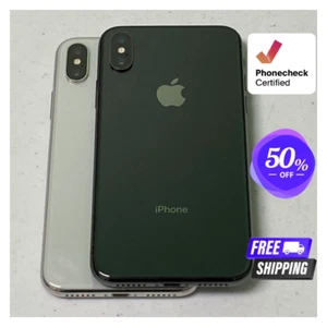 Apple iPhone X 64GB 256GB Space Gray Silver Very Good Unlocked Verizon T-Mobile - Afbeelding 1 van 8