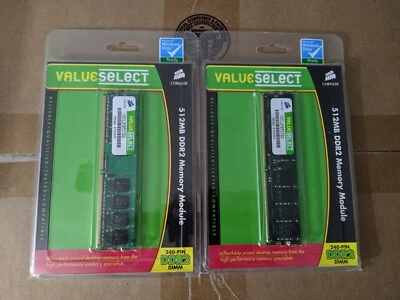 CORSAIR ValueSelect 1GB (2 x 512MB) DDR2 533 PC2-4200 Memory VS512MB533D2 - Image 1 of 3