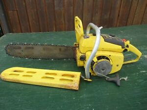 Vintage  McCULLOCH PRO 10-10 AUTOMATIC Chainsaw Chain Saw with 16" Bar