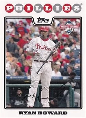(25) 2008 Topps National baseball Card Day #3 RYAN HOWARD Phillies (25 card lot) - Image 1 of 2